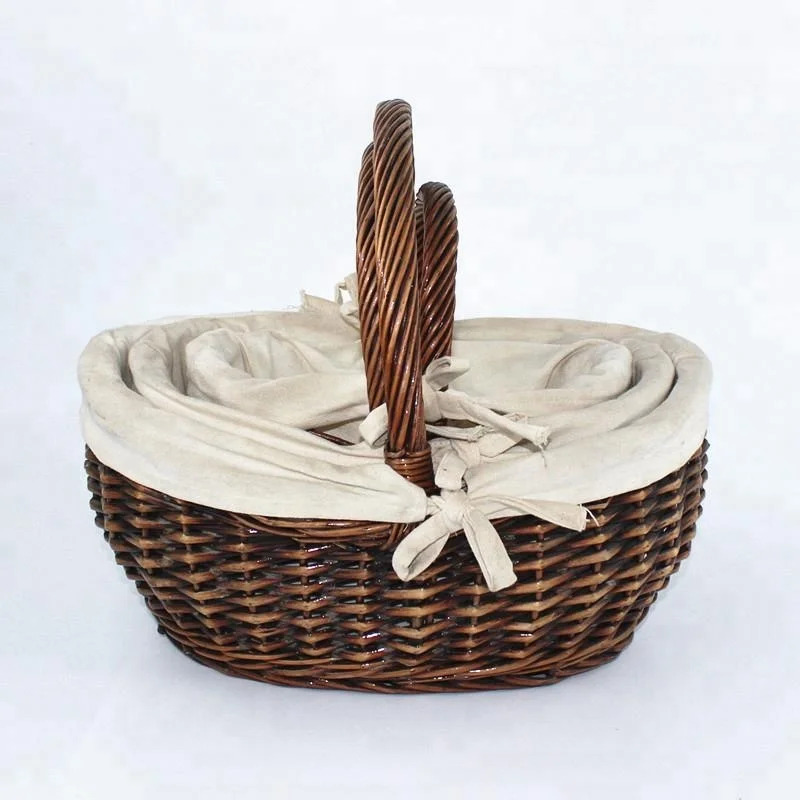 
Large grey color wicker baskets 