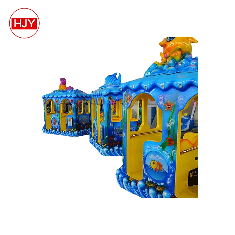 Fantastic!Playground kids train park rides children track train