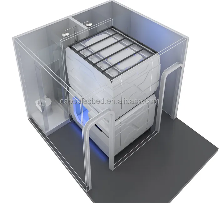Newest Space Capsule Hotel Bedroom Sets Bunk Beds Sleep Cabin Nap Cab SleepBox Office Pod