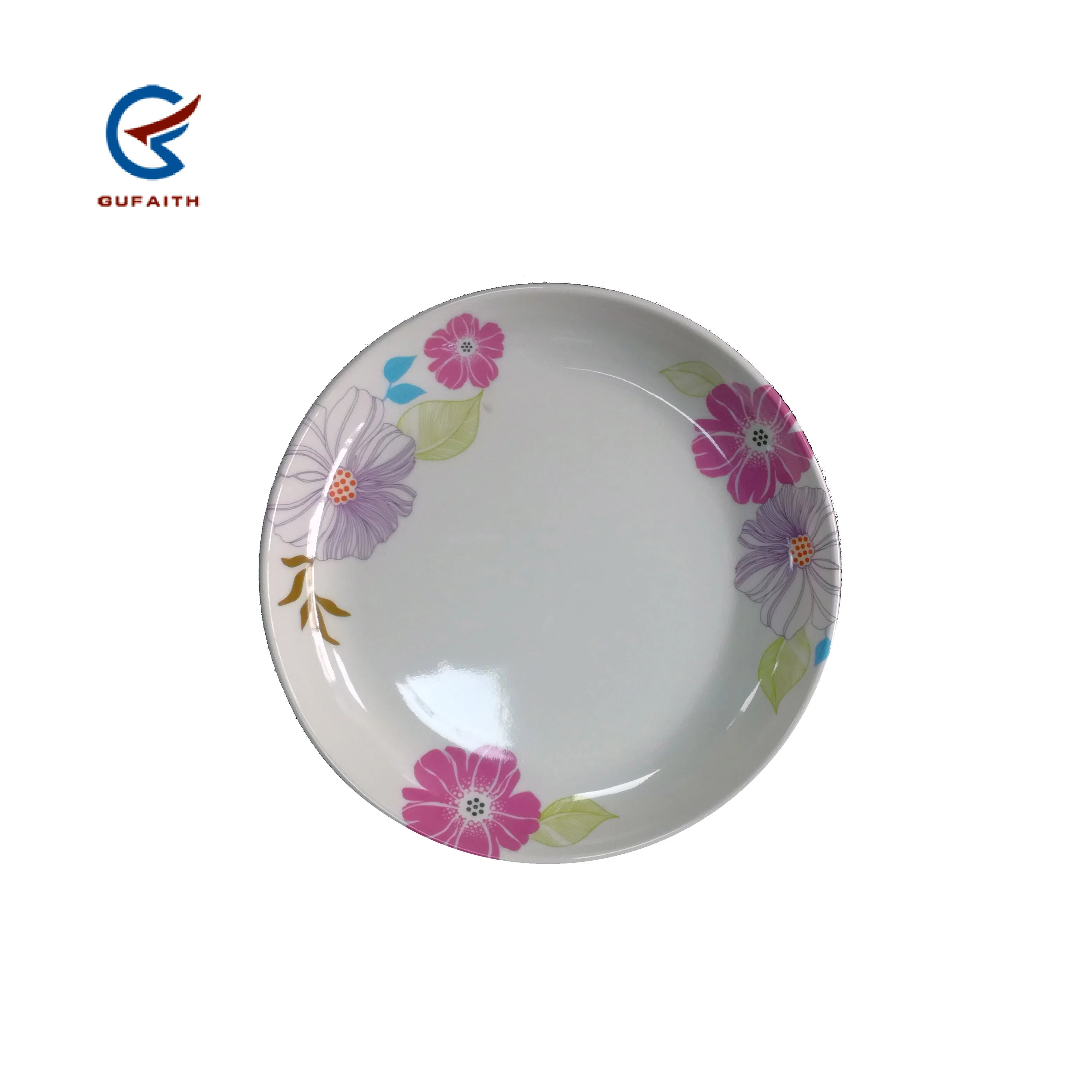 Индивидуальные Переводные картинки, 9 дюймов, недорогая тарелка из меламина с цветочным принтом