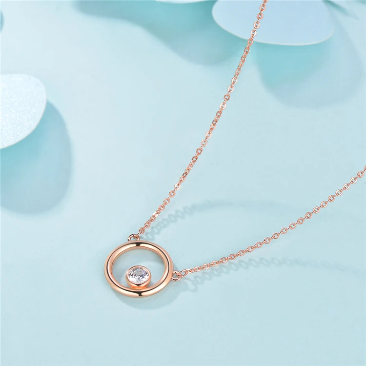 Ожерелье Qings для матери и дочери из стерлингового серебра 925 пробы с покрытием из розового золота, ожерелье для мамы, подарок на день матери