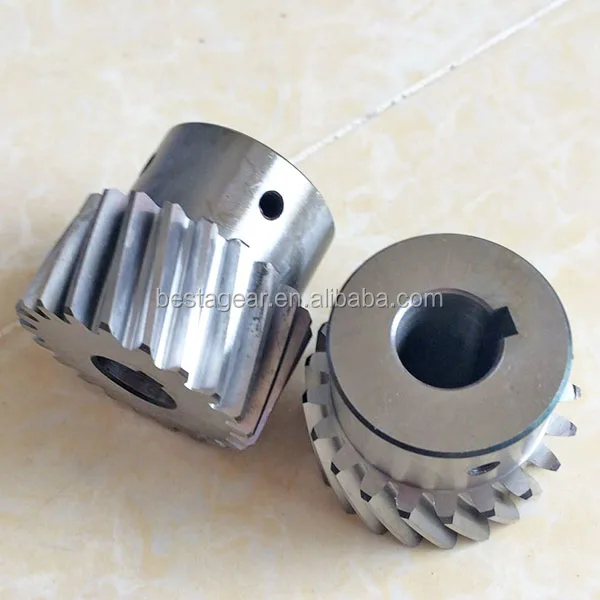 Light weight white machined tooth gears plastic gear Nylon helical bevel gear