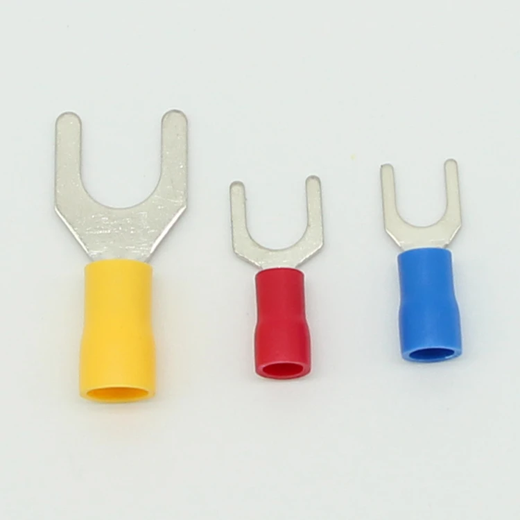 made in china SV1.25-3 brass spade electric cable terminal connector