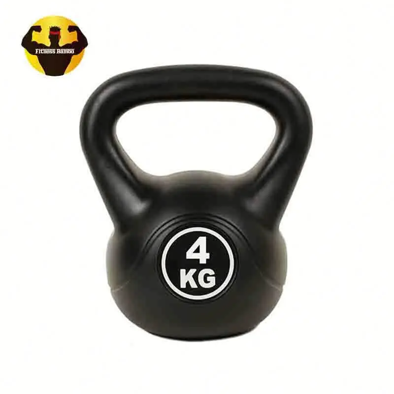 RAMBO Cement Black Plastic Competition Kettlebell