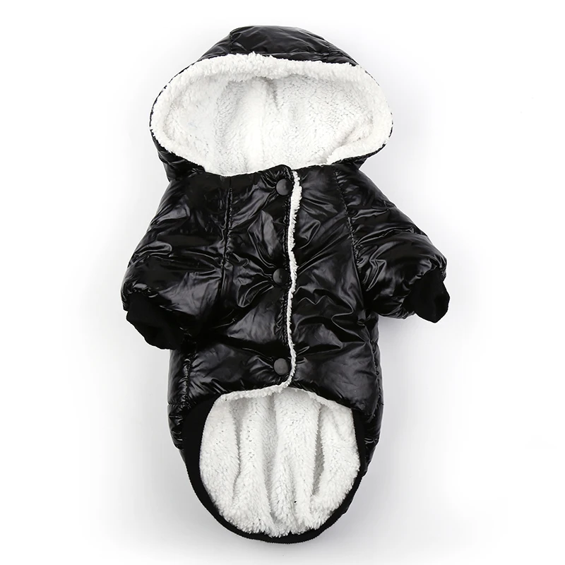 Suite Outwear waterproof warm fleece soft pet coat clothes keep warm dog black hoodie