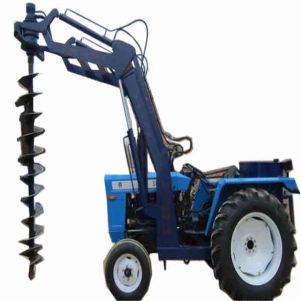Tractor post hole digger/pile driver/drilling rig Auger drill