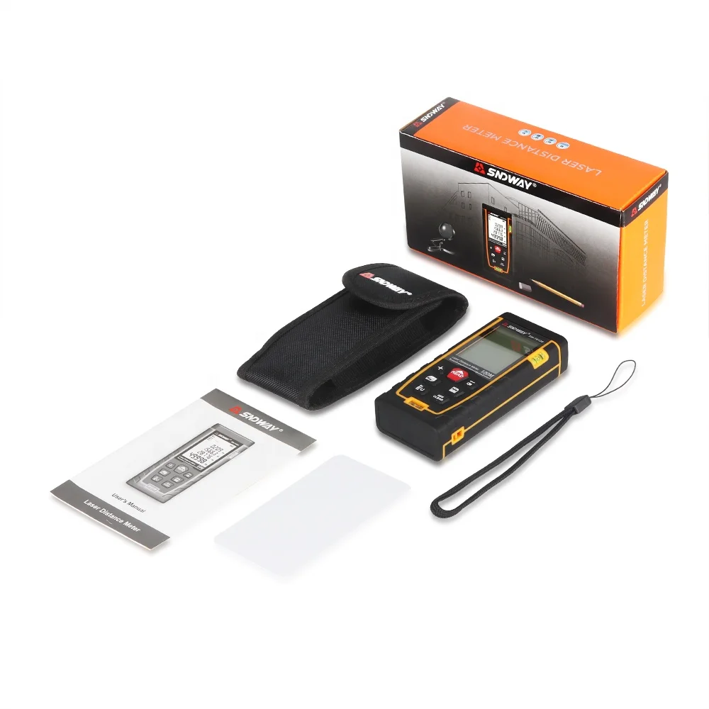 10pcs SNDWAY Laser Distance Meter 50m Laser Range Finder rangefinder metro trena laser tape measure ruler Roulette tool