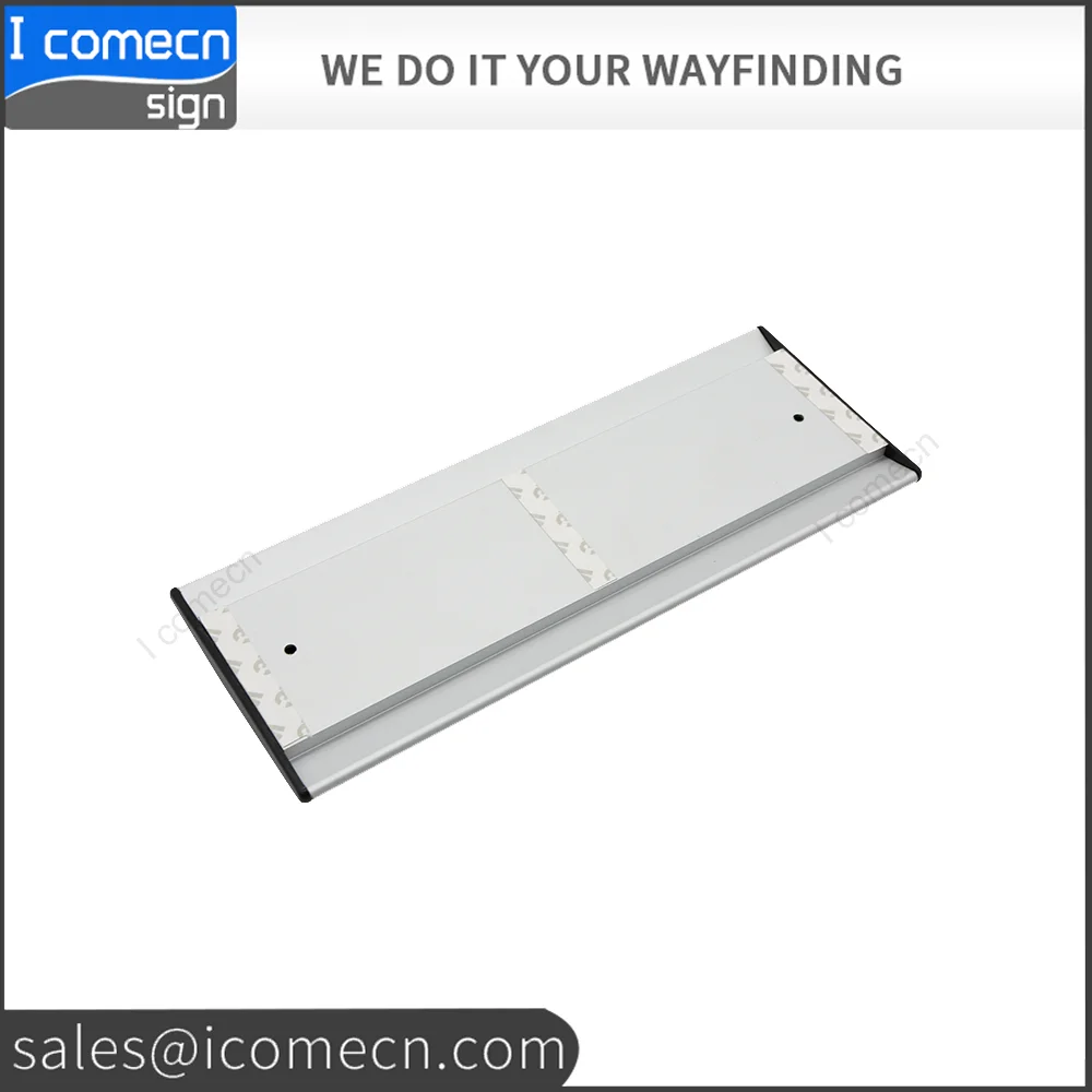 Office Sign Holders for Wall Mount, Curved Name Plate Frames