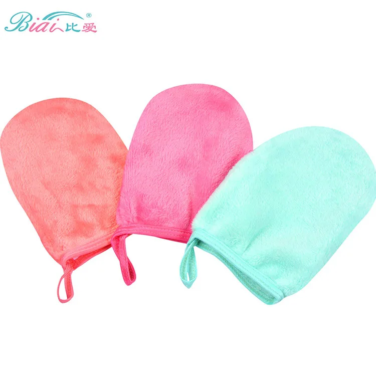 Microfiber Face Cloths Mitts Reusable Make-up Removing Mitts Soft Facial Washcloths Gloves for Women