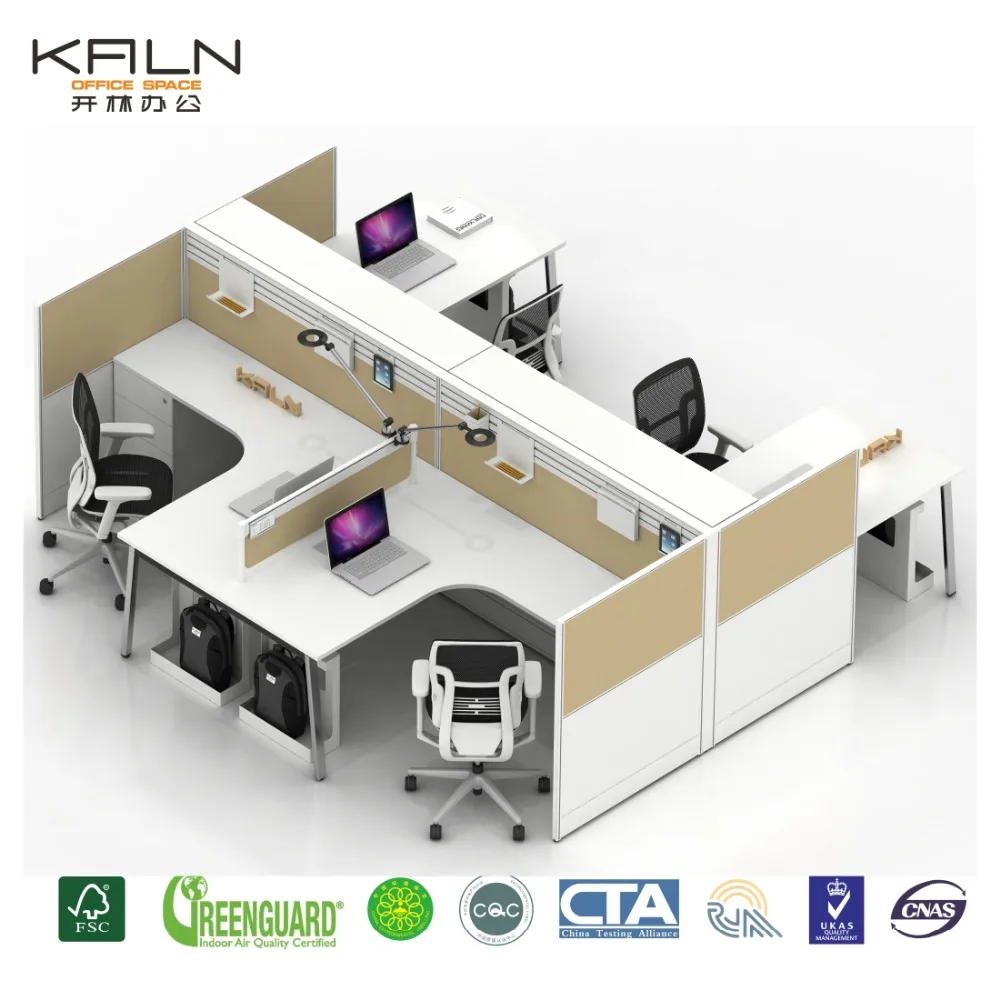 Factory direct selling customized green material aluminum base panel open screen modular workstation