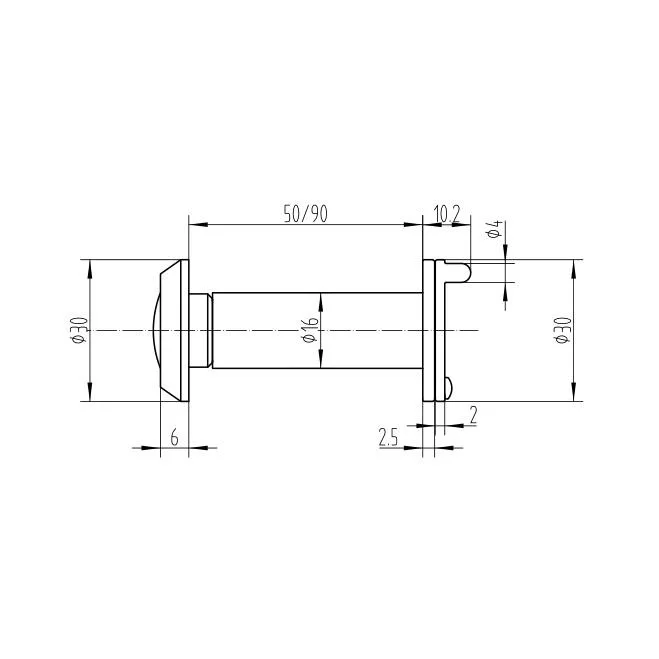 [MY002-50/90] Security door viewer door peephole cat eye