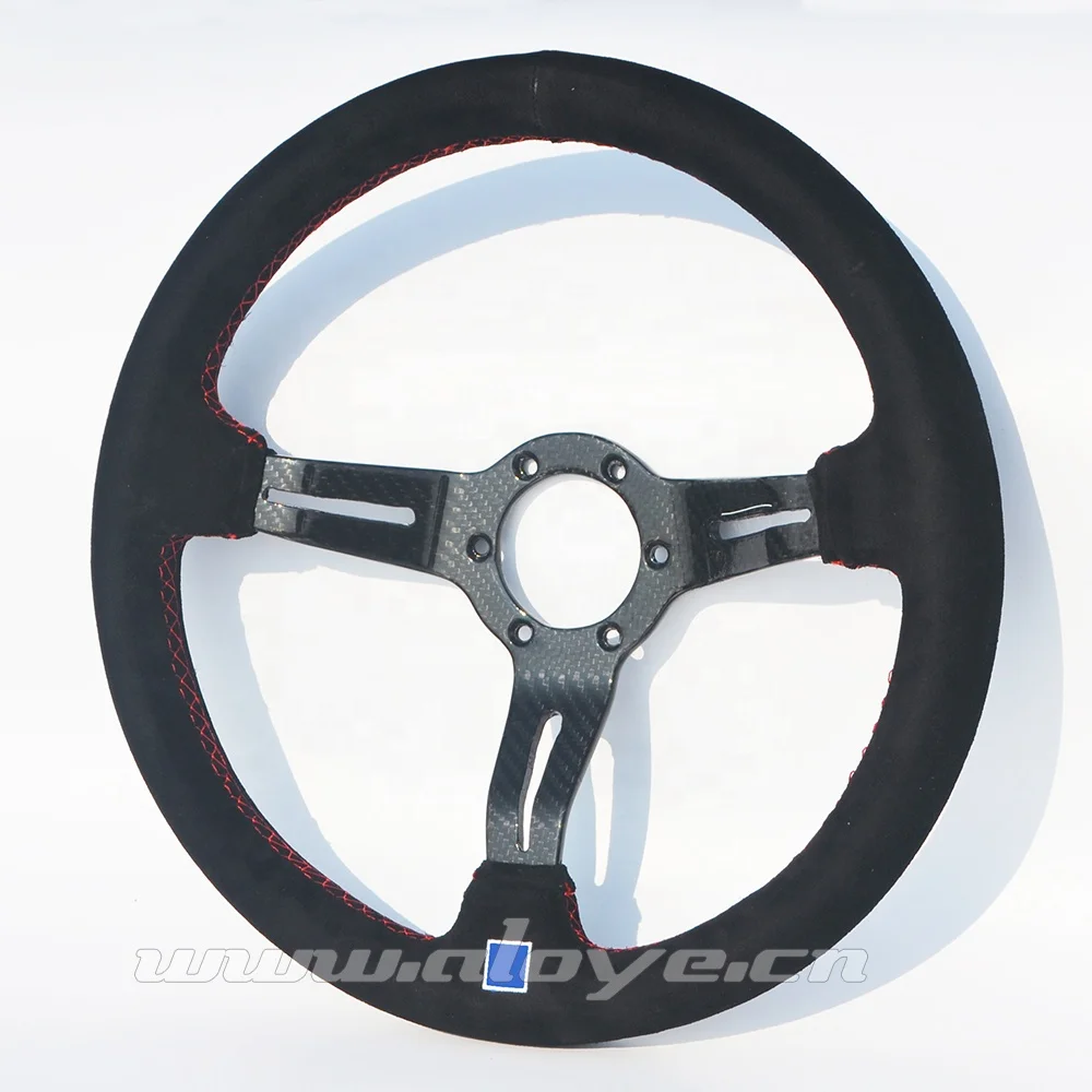 350mm Customized Carbon Fiber ND Car Rivet Steering Wheel