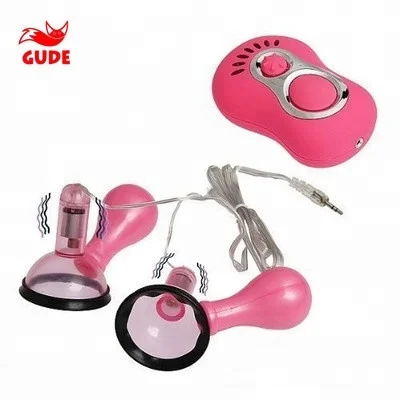7 Frequency Vibrating Nipple Sucker Nipple Pump Vibrator Nipple Stimulator Breast Massager Enlarge Massage