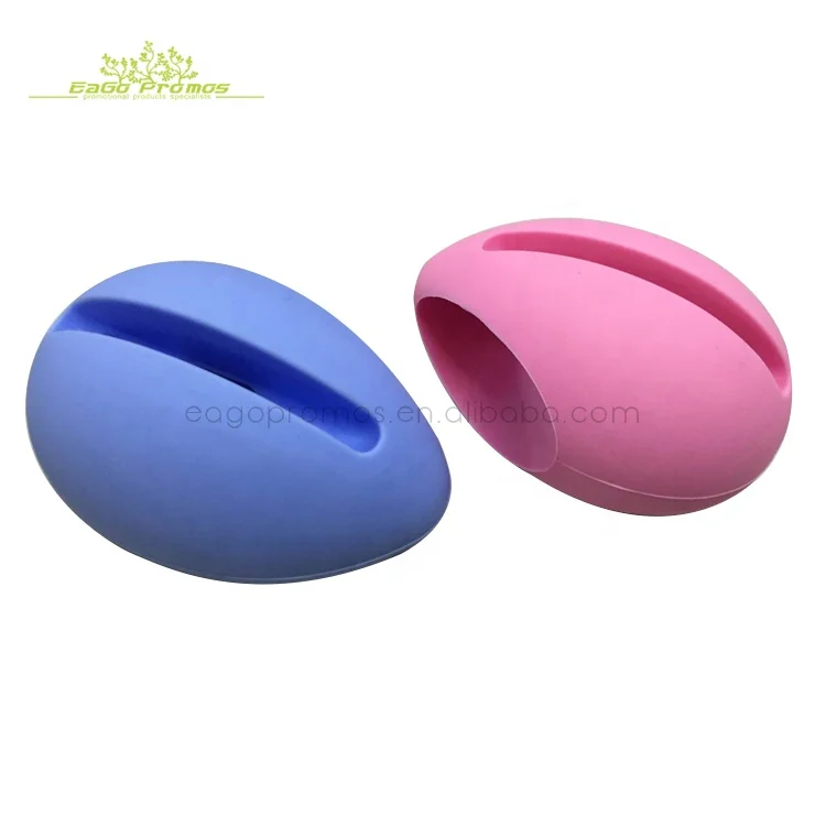 2023 2019 Eco-friendly promotional mini egg shaped silicone mobile phone loud speaker