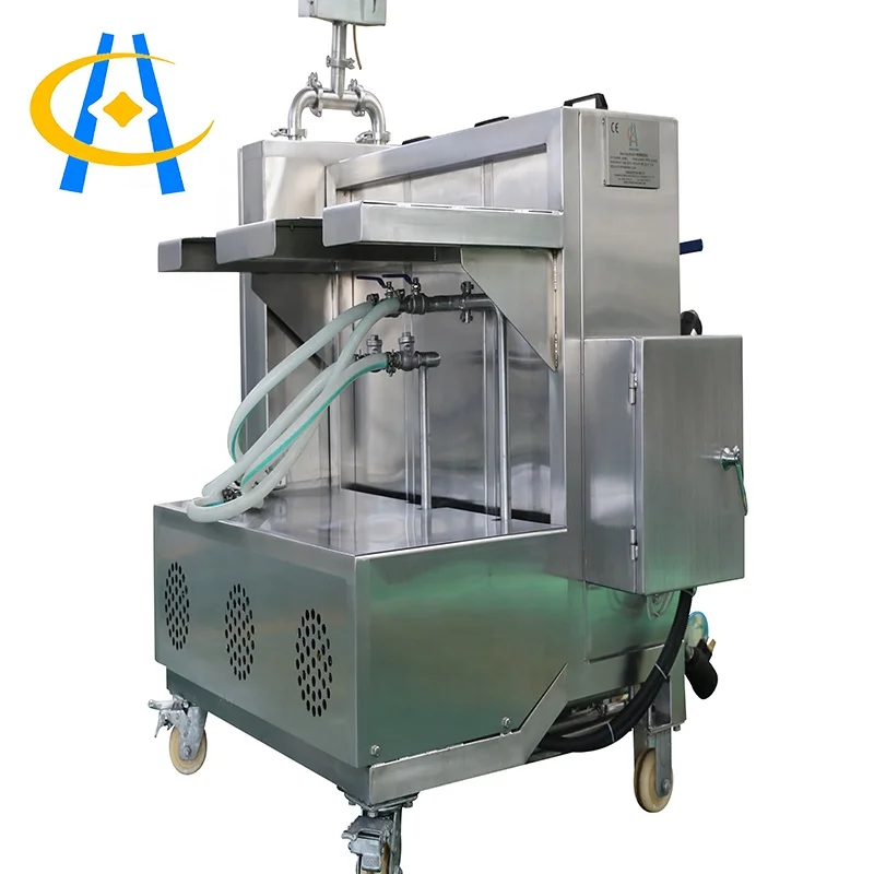 
Shanghai High Quality double heads semi-Automatic Beer Washing Machine 