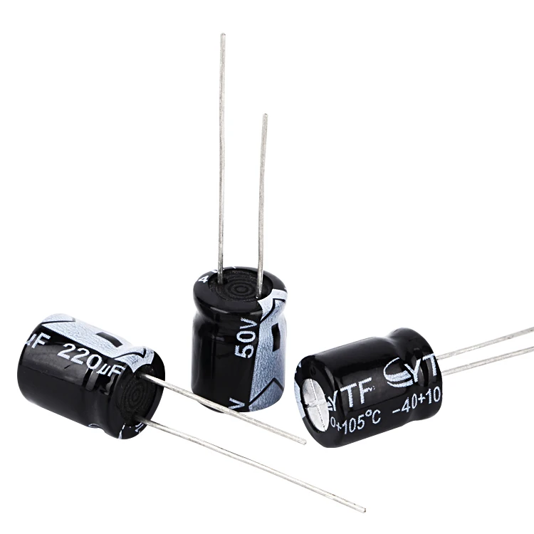 50 В 220 мкФ dip-алюминиевых Номинальное напряжение миниатюрный прямо резки электролитических конденсаторов серии