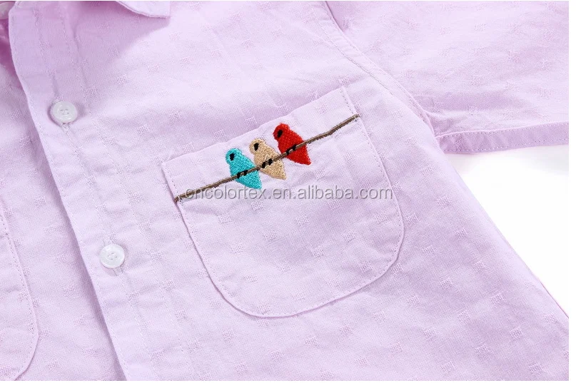 
The boy embroidery wholesale cartoon cotton long sleeve shirt 