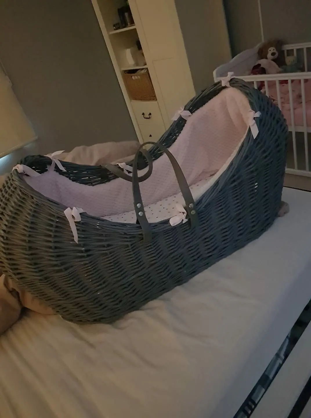 
100%handmade Natural baby bassinet baskets gift 