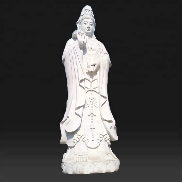 Outdoor Garden White Female Alabaster Statues Buddha Lady for Sale Outdoor / Garden Decoration Online Technical Support EASTERN