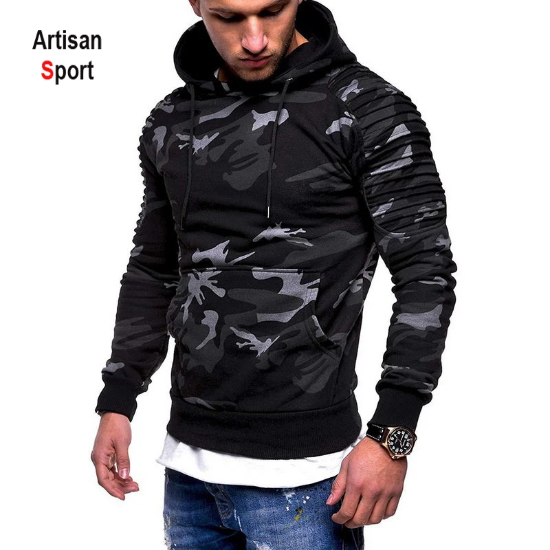 shirts for men Camouflage Hoodies Men 2019 New Fashion Sweatshirt Male Camo Hoody Hip Hop Autumn Winter Military Hoodie