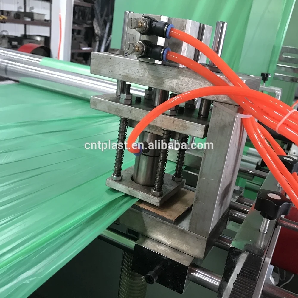 Сверхмощный полиэтиленовый пластиковый кукурузный крахмал, биоразлагаемый шнурок, корзина для мусора, машина для изготовления мешков непрерывного типа