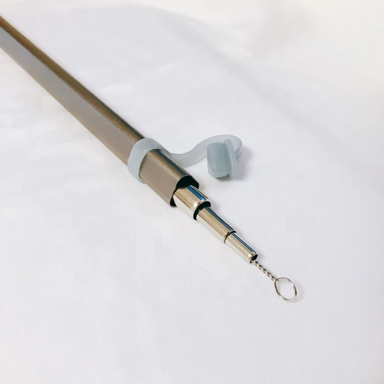 Reusable Stainless Steel Straw with Case Cleaning Brush Aluminum Carrying Case 12mm 8mm 6mm Straight Drinking Straw Set