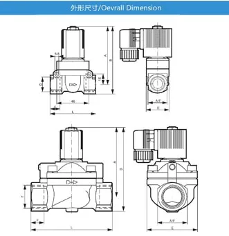 brass solenoid valve 2/2 way high pressure high temperature valve SLG5404-08