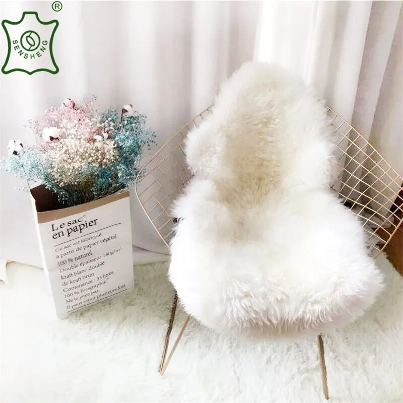 100% Real New Zealand Raw Sheepskin rug Material for clothing decoration sheepskins