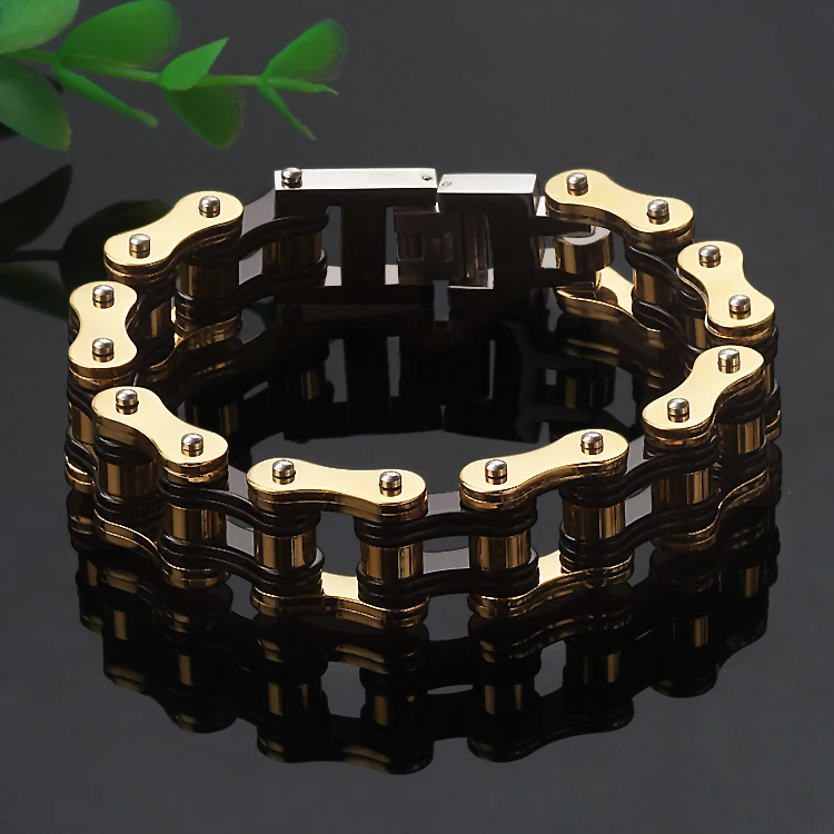 Cool Moto locomotive rider gift for men jewelry stainless steel bracelet