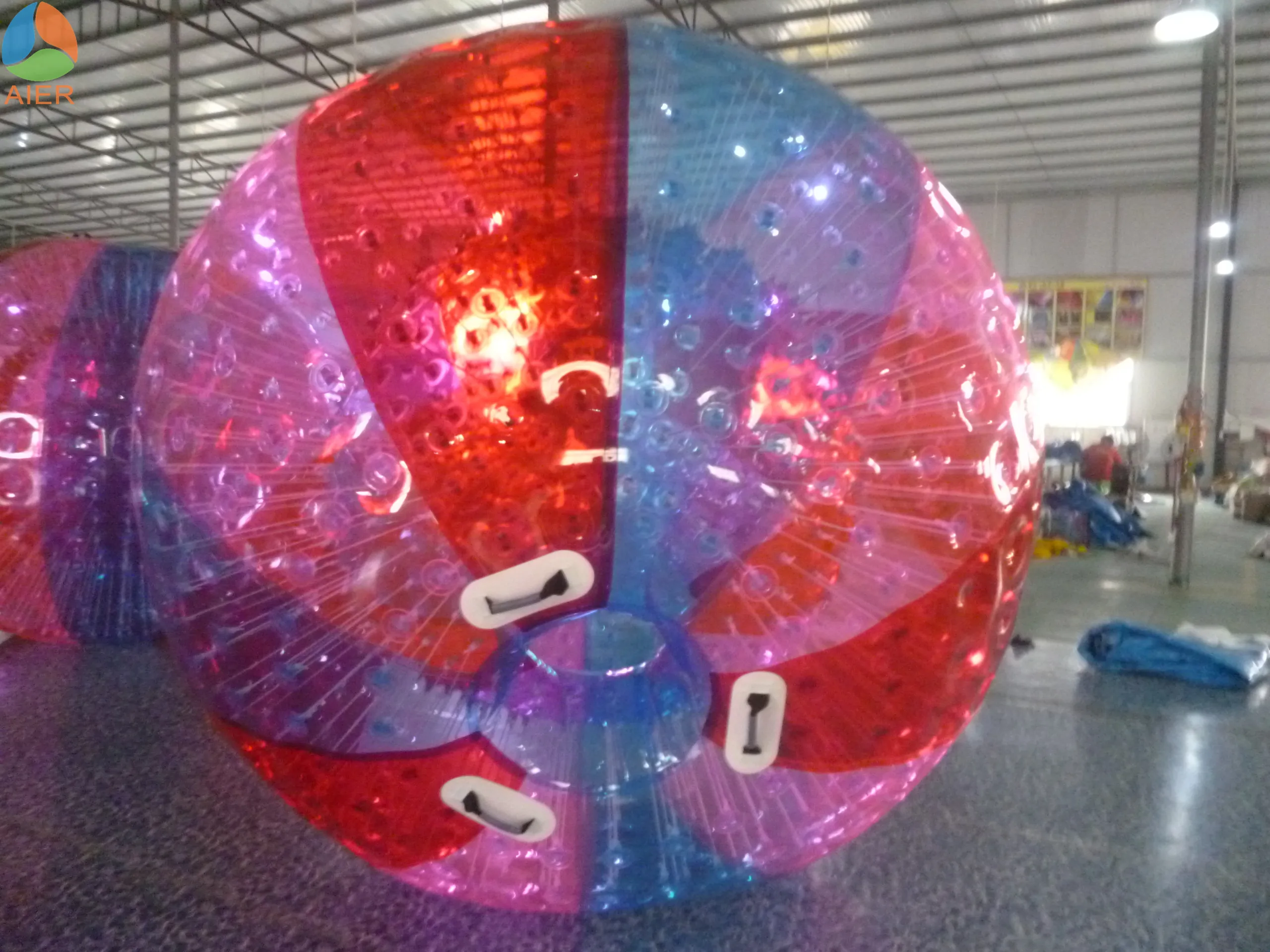 Outdoor game colorful zorb ball inflatable human balloon toys for grassland