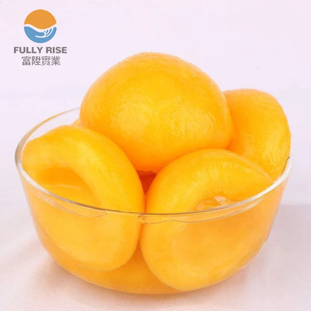 canned yellow peach halves in light syrup/in heavy syrup 820g/d.w.460g