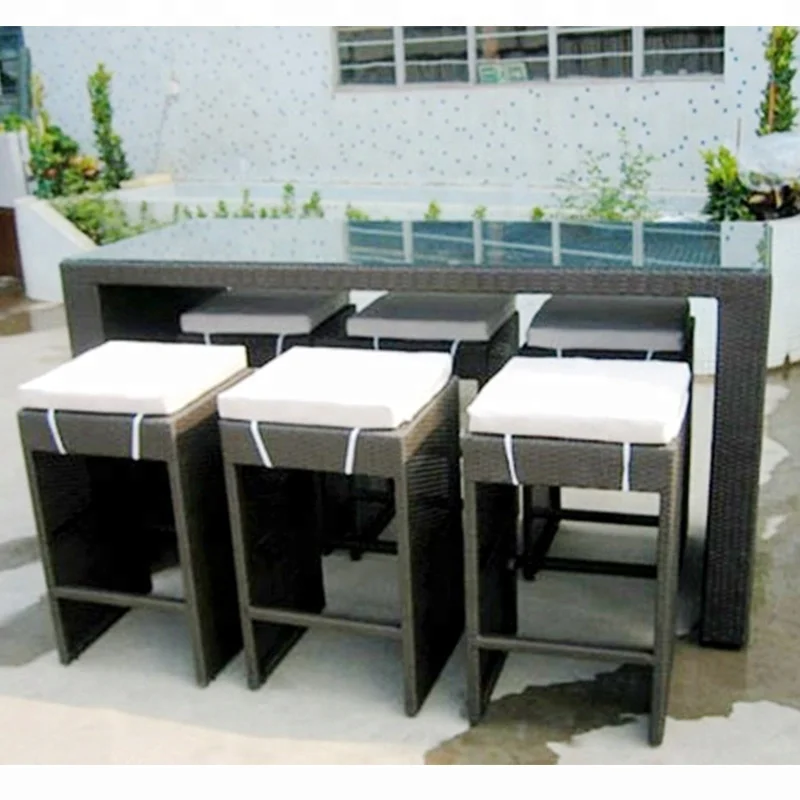 
SIMEC wicker PE rattan outdoor bar furniture 