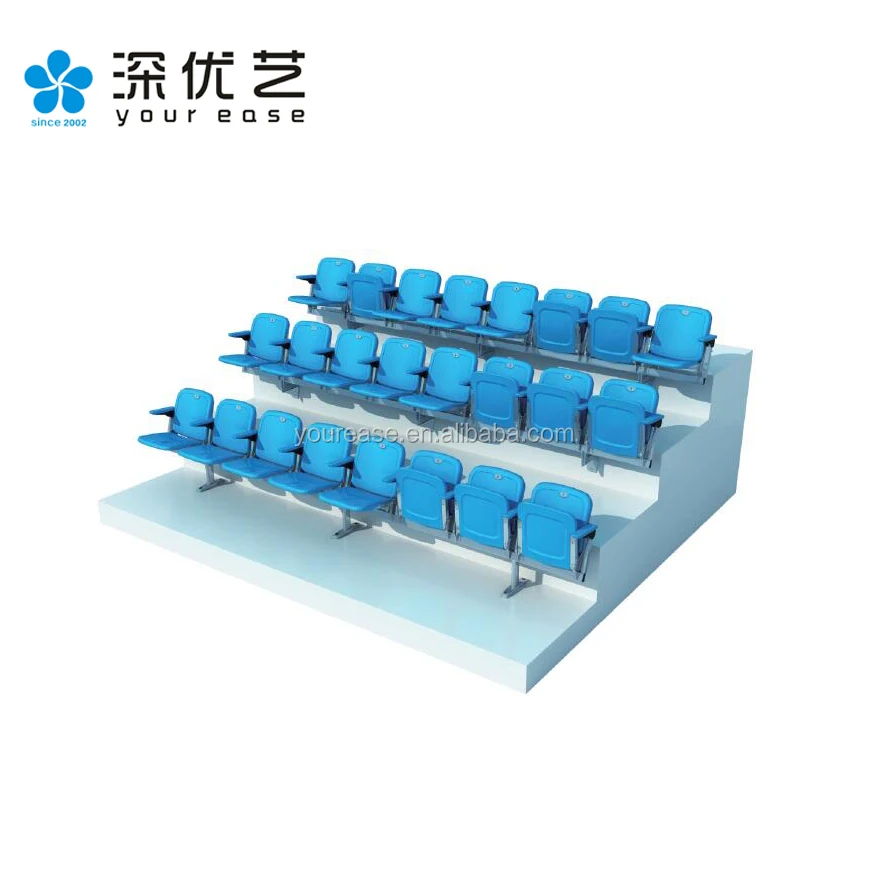 Yourease Outdoor HDPE Plastic Stadium Seat Chair