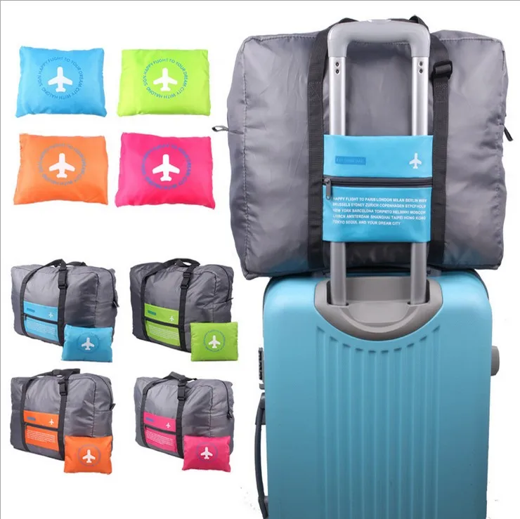 
fashionable foldable duffel travel polyester bag 