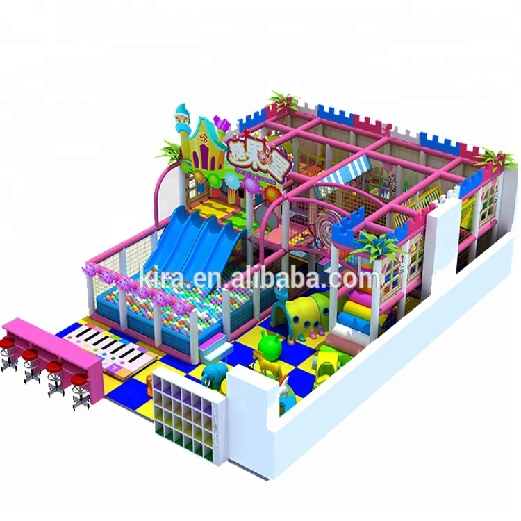 Custom Size Amusement Park with complex sports indoor playground equipment for kids