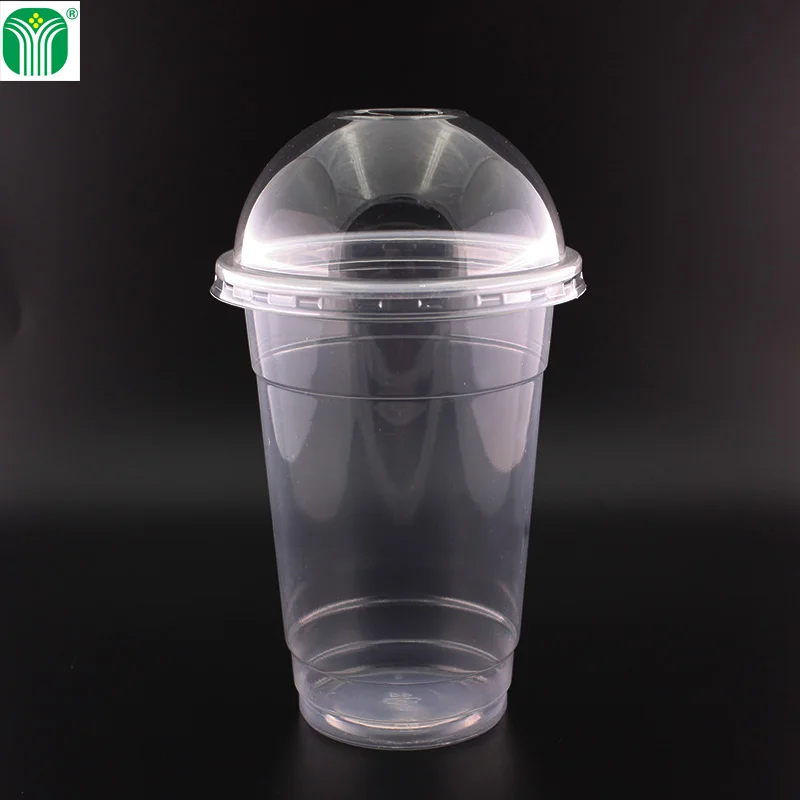 
custoom pp plastic material disposable milkshake cups 