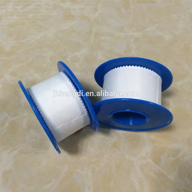 Breathable silk surgical plaster for easy tear medical adhesive silk plaster/skin color silk tape
