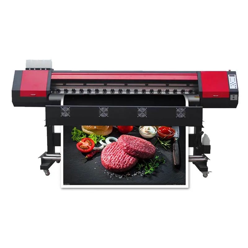 Latest 1.8M Color Photo Printing Machine Digital Inkjet Solvent Plotter