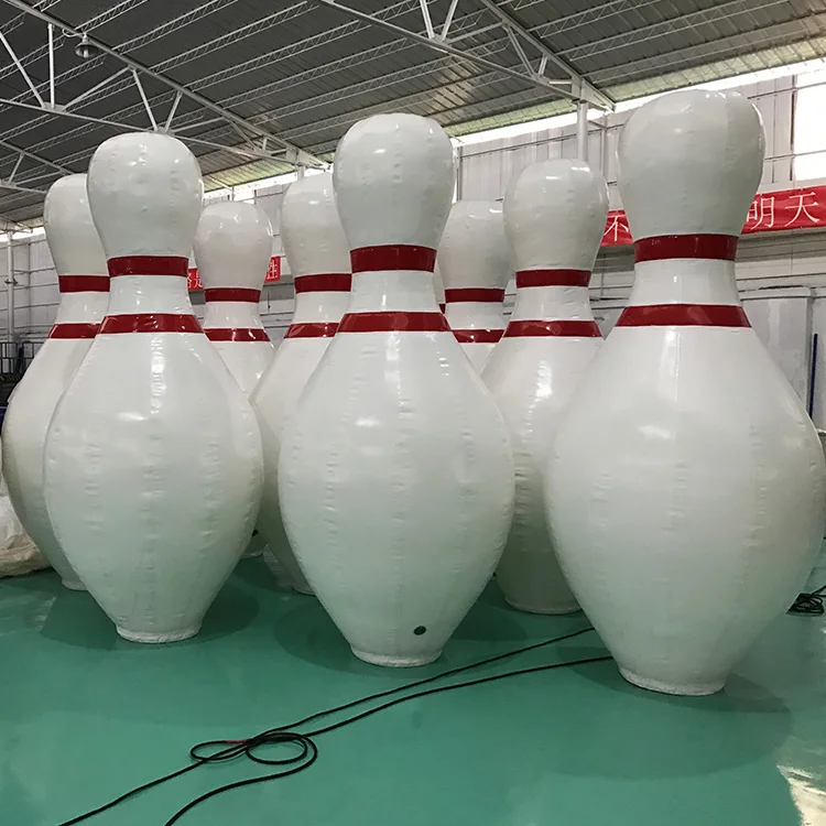Hot Sale Outdoor Giants Inflatable Large Human Bowling Ball Alley Pin Game
