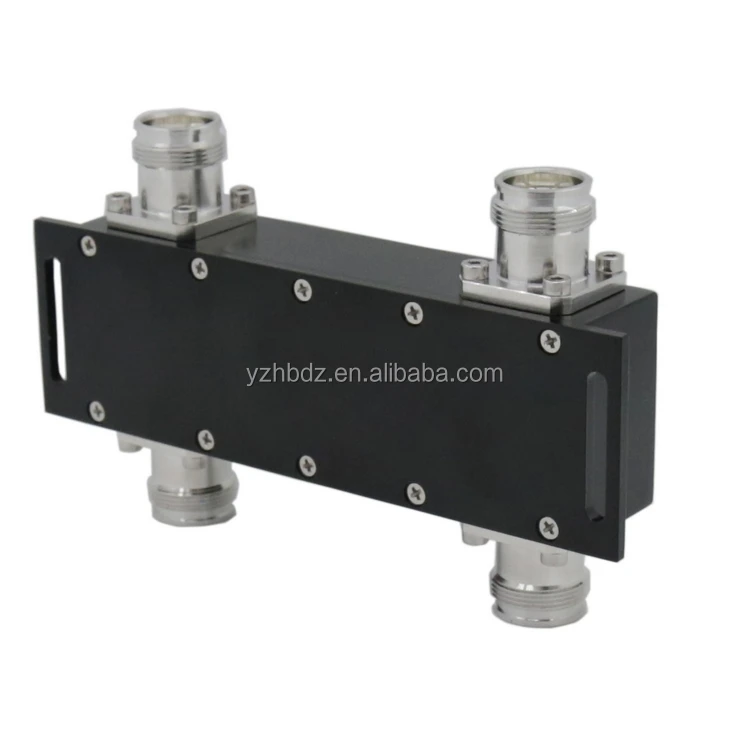 
Hongbo 4.3-10 Female Connectors RF Hybrid Combiner 3dB 698-2700MHz 2 in 2 out Hybrid Coupler Combiner 