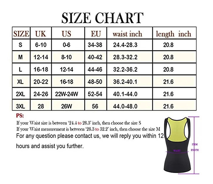 Body Waist Trainer Corset For Women Weight Loss Neoprene Slimming Sweat Vest Waist Cincher Shapewear E1020