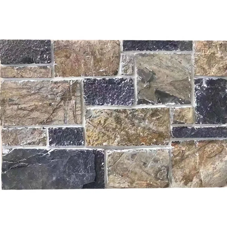 Натуральный стиль, внешняя стеновая панель, каменная облицовка, известняковый шпон