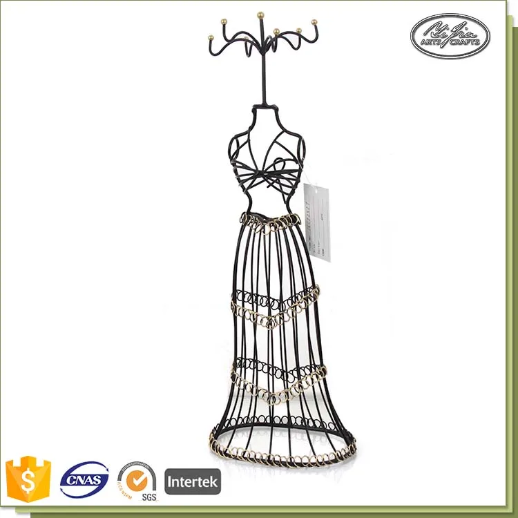 Wholesale Customized Metal Handmade Wire Mini Mannequin Jewelry Holder