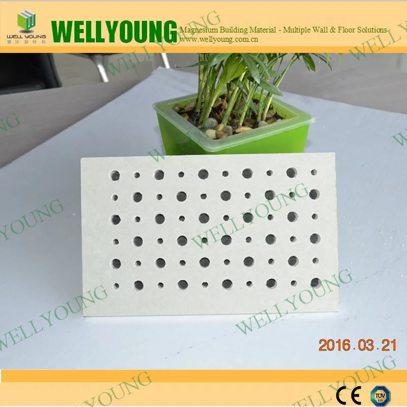regular hole Moistureproof perforated acoustic gypsum board in dubai