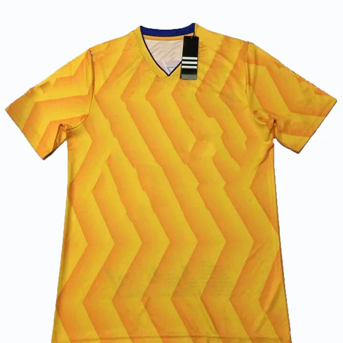 2018 19 Club Soccer Jerseys New home Away Yellow Blue Camisetas Football