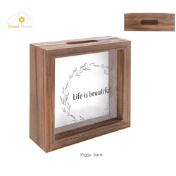 Handmade Wood money box photo frame