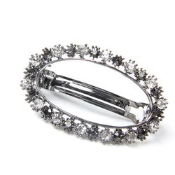 V&R Hot Selling Korean Multi Ston Oval Pin Geometric Crystal Rhinestone Hair Clip