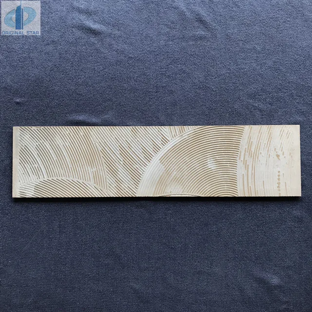 Gold boundary tiles wall decorative tile 150x600 mm tiles demarcation