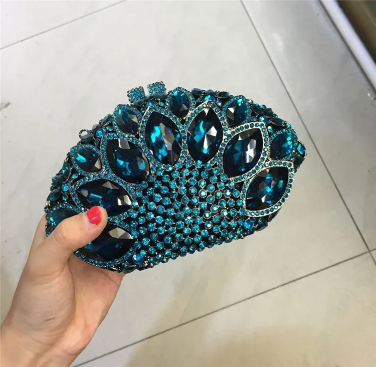 
DB710 bridale clutch bag crocodile leather clutch purse 