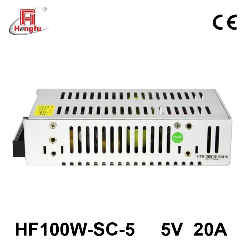 5V 20A Hengfu HF100W-SC-5 SMPS одиночный выход AC DC CE PFC Импульсный источник питания